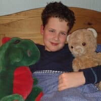 CHECT photo - Edward with Dino and Teddy