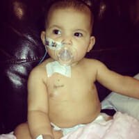 CHECT photo - Tyraah in hospital