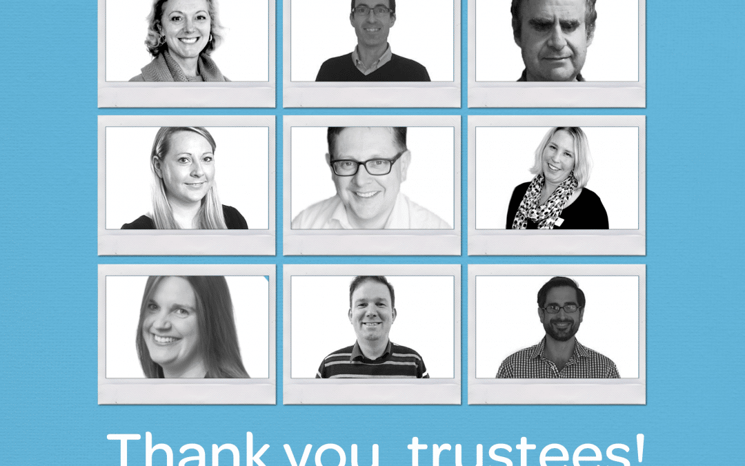 A photo collage of our trustees