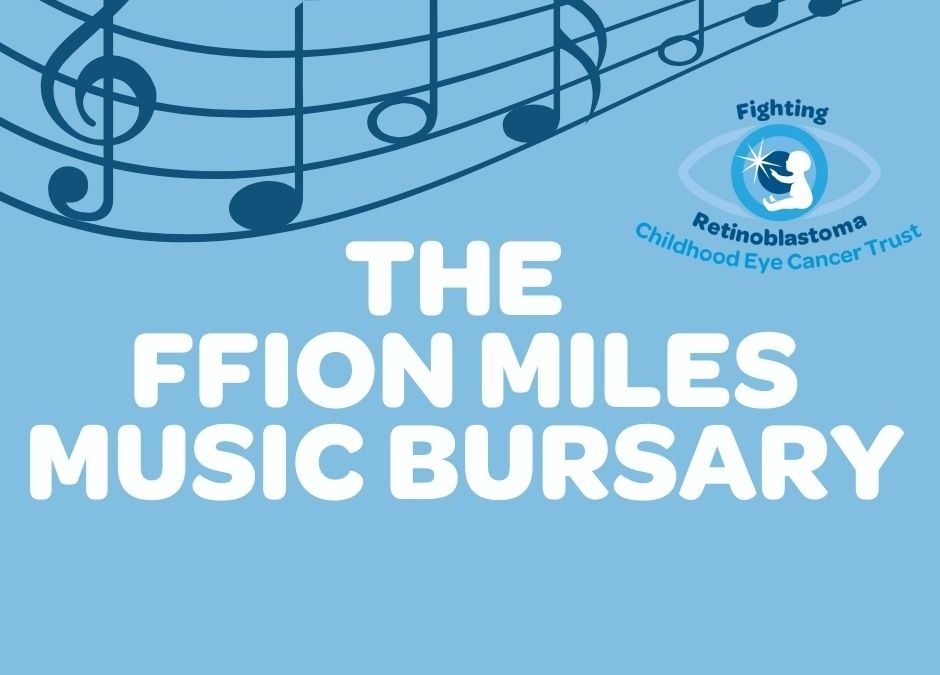 Musical notes with the title The Ffion Miles Music bursary