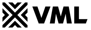 VML logo which is a cross pattern followed by the letter VML